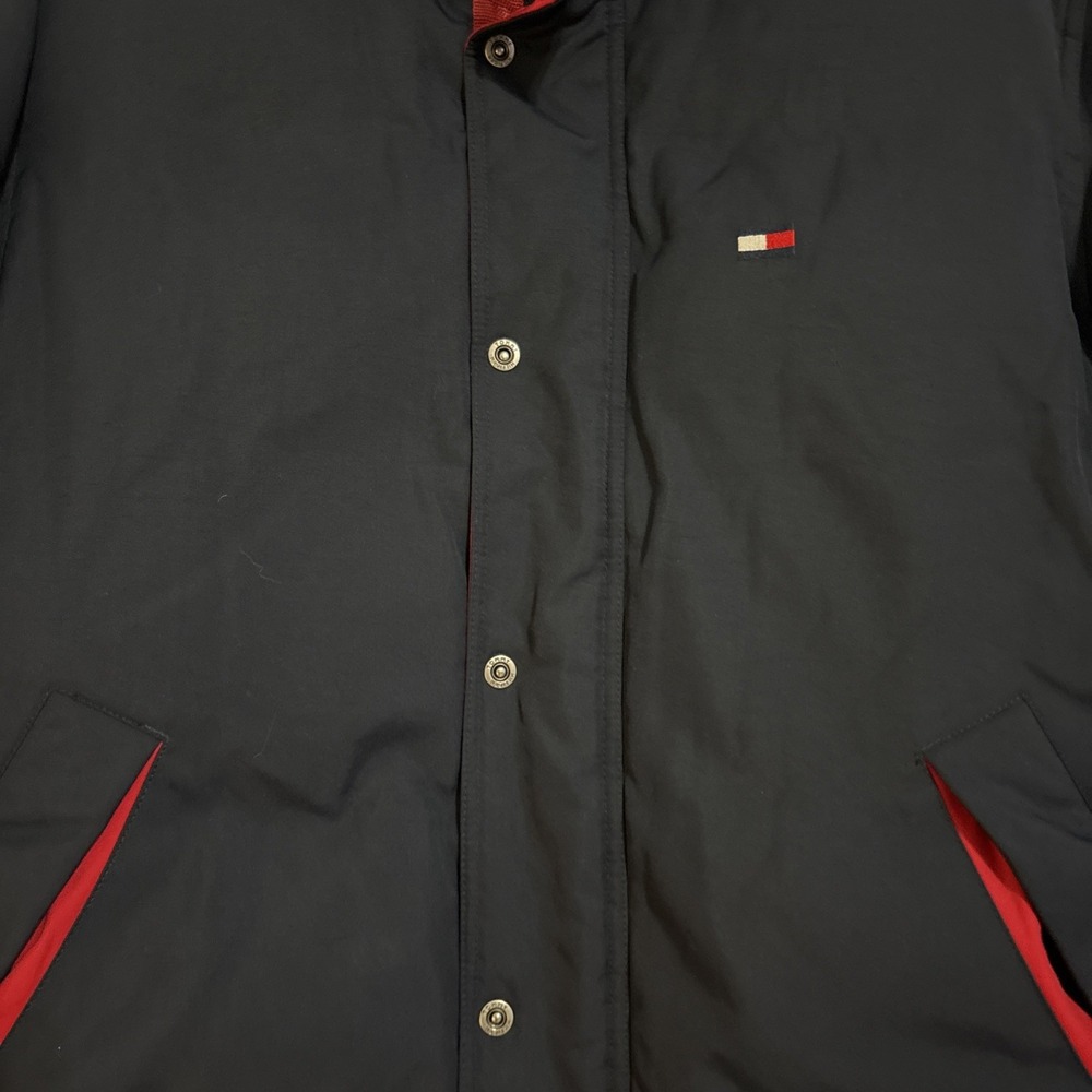 Vintage Tommy Hilfiger Med Hip Hop Puffer Jacket Blue/Red Y2K EUC - Picture 5 of 9